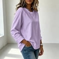 thumbnail image 7 of Maplenight Womens Crew Neck Sweatshirt Raglan Long Sleeve Casaul Loose Fit Fall Sweatshirts, 7 of 7