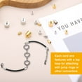 thumbnail image 5 of Stainless Steel Cord End Caps 2mm ID, 20 Pack Barrel End Tips Terminators Cord Finding for DIY Jewelry Making Necklace Bracelets Tassels Supplies, Gold/Silver Tone, 5 of 6