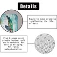 thumbnail image 6 of 4PCS Beach Ocean Shower Curtain Sets with Rugs, Waterproof Fabric Shower Curtain, Vintage Barn Door Sea Wave Summer Sunset Nature Scenery Landscape Coastal Hawaiian Seaside Bathroom Decor, 6 of 7
