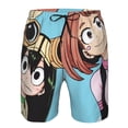 thumbnail image 4 of Boku My Hero Academia Mha Men's Beach Shorts Swim Trunks Casual Quick Dry Board Shorts Swimwear with Mesh Lined and Pockets, 4 of 8