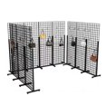 thumbnail image 1 of FixtureDisplays® Metal Stand Gridwall Display Sturdy Metel Wire Merchandiser Rack Floor Stand (10054+15809) x 10PK, 1 of 4