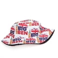 thumbnail image 4 of Chapeau Bob pour Extérieur Léger Réglable Grand Bord Design Imprimé Britannique Accessoires de Mode Décontractée d'Été, 4 of 7