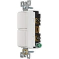 thumbnail image 2 of Broan-NuTone P2RW Two-Rocker Wall Control Switch for Bathroom Exhaust Fan, White, 2, 2 of 3