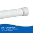 thumbnail image 6 of Kenney® Twist & Fit™ No Tools Rust-Resistant Coated Steel Straight Spring Tension Stall Shower Curtain Rod, 24-38", White, 6 of 10