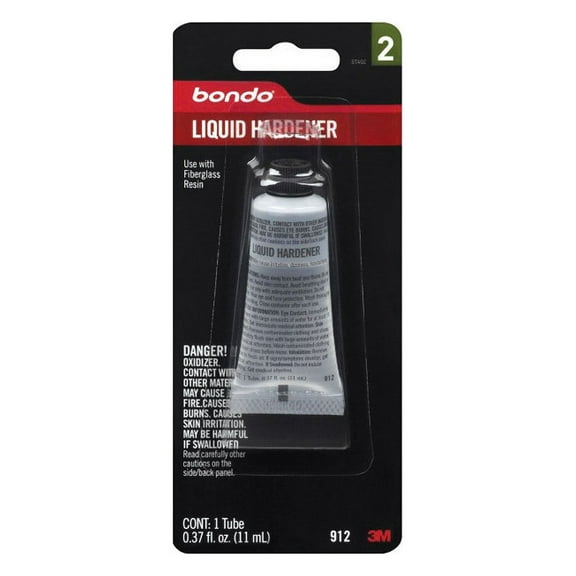 6 Pc, Bondo Liquid Hardener 0.37 Oz