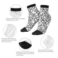 thumbnail image 3 of Goofa Hand Drawn Snake Pattern Non Slip Socks with Grips for Elderly, Crew Socks Yoga Hospital Socks Cushioned Sole Gripper Socks for Men Women, 3 of 5