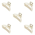thumbnail image 3 of Minnieouse Clips de garra de moda Estilo simple Pulpo Pins Decoración geométrica Adornos Día de San Valentín Barrettes para mujeres Golden / Dorado/Arco 5Conjunto, 3 of 6