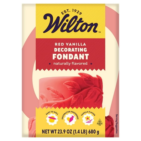 Wilton Red Fondant Vanilla-Flavored 23.9 oz. Packaging May Vary