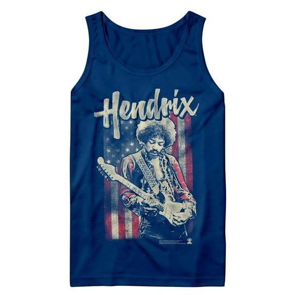 Jimi Hendrix Flag Royal Tank Top