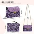 thumbnail image 7 of Pzuqiu Leopard Print Crossbody Bags Leather Women Versatile Soft Lightness Quilted Leather Crossbody Bags for Women with Chain Strap Fashion Trendy for Daily Use and Travel, 7 of 7