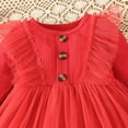 thumbnail image 5 of Cathalem Cute Little Girls Dress Print Dresses Flutter Sleeve Clothes,RD1 18M, 5 of 5