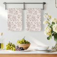 thumbnail image 3 of Botanical Flowers Kitchen Towels Set of 4, Country Vintage Red Floral Leaves Absorbent Dish Towels for Kitchen, Microfiber Hand Towel, Quick Drying Tea Towel for Cleaning Decorative Dishcloths, 3 of 7
