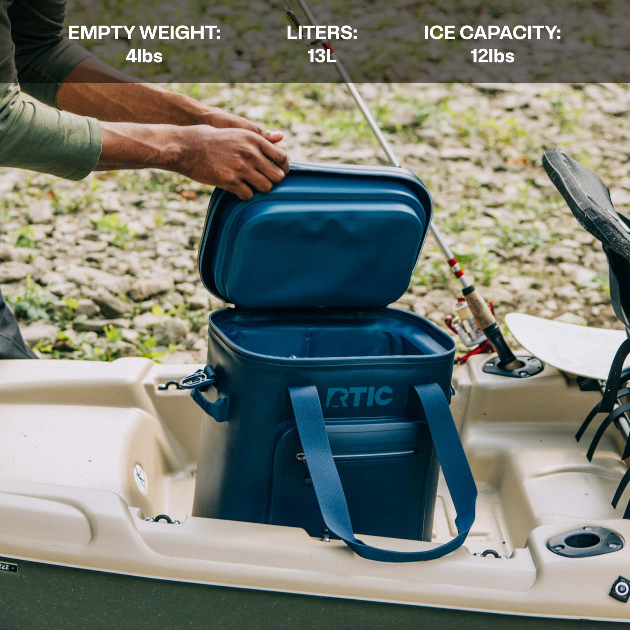 RTIC 20 Can Ultra-Tough Soft Cooler Pro, Leakproof Cooler, Waterproof Zipper, Graphite