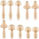 thumbnail image 1 of 10 Pieces Big Sizes Unfinished Wooden Mushroom Unpainted Wooden Mushroom for Arts and Crafts Projects Decoration, 1 of 5
