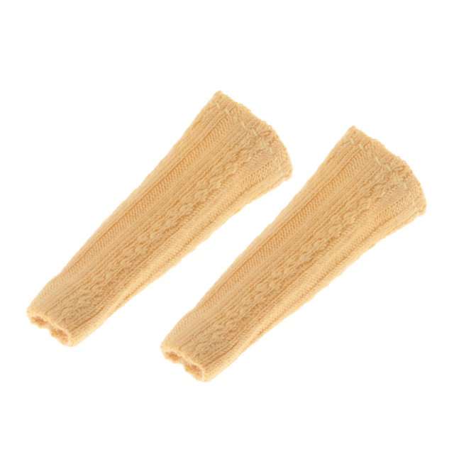 1 par de calcetines hasta la rodilla a escala 1/12 para figuras de acción femeninas de 6 pulgadas. Amarillo