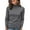 18#Dark Gray, variant on Women's Turtleneck Pullover Fall Winter Fashion Long Sleeve Pullover Top Slim Fit Stretch Knit Casual Soft Cozy Style Wine XL