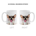 thumbnail image 2 of WIRESTER 11 Oz Ceramic Tea Cup Coffee Mug, Animal Full Black Tan Pembroke Welsh Corgi Dog, 2 of 7