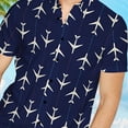 thumbnail image 2 of Camisa de manga corta con botones y estampado floral, blusa cómoda de moda para el verano, 2 of 5