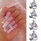 thumbnail image 5 of Abalorio para uñas GUAACCB en 3D con forma de corazón y cristal Aurora, 5 of 7