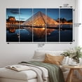 thumbnail image 4 of Designart "Illumination at the Louvre in France I" France Metal Art Print Set, 4 of 5