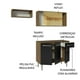 thumbnail image 4 of Madesa Alacena de Cocina Integral Compacta 165 cm Emilly Rustic/Negro 04, 4 of 9
