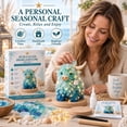 3D DIY Sea Glass Art Kit, Light Up Craft Kit with Sea Glass, Shells ...