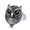Black, variant on Stylish Alloy Owl Ring for Men and Women - Simple Fashion Statement Piece, Black and Red
