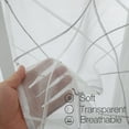 thumbnail image 3 of Top Finel White Sheer Curtains 84 Inches Long Grey Embroidered Grommet Window Curtains for Living Room Bedroom, 2 Panels, 3 of 7
