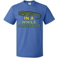 thumbnail image 3 of Inktastic In a While Crocodile with Cool Green Crock in Sunglasses T-Shirt, 3 of 5