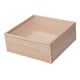 thumbnail image 4 of Caja de madera organizadora de almacenamiento de joyas con tapa Caja de joyería Cajas de madera portátiles 20cmx20cmx8cm, 4 of 9