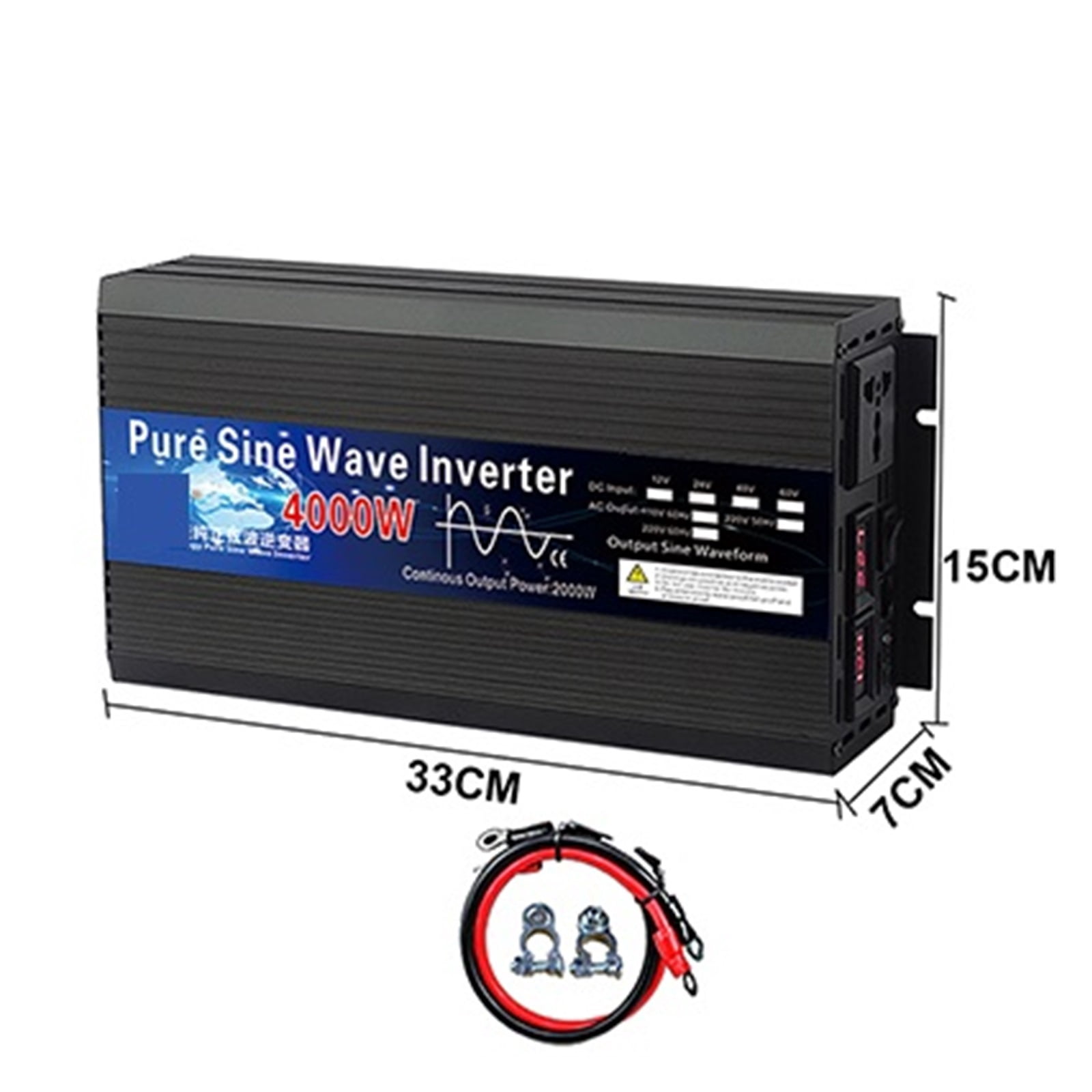Pure Sine Wave Inverter 12V 24V 48V 60V 220 3000w 4000w Voltage Transformer Solar Power Inverter 12V 220 Inversor ,Multiple Safety Protections