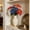 #105A, variant on Patriotic Memorial Bouquet Red White Blue, Artificial Compositae Flowers Silk Arrangement for 4th of July Party Centerpiece Vase Decor, Flexible Steel Thread Stem