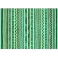 thumbnail image 1 of Ahgly Company Indoor Rectangle Abstract Turquoise Blue Modern Area Rugs, 5' x 7', 1 of 4