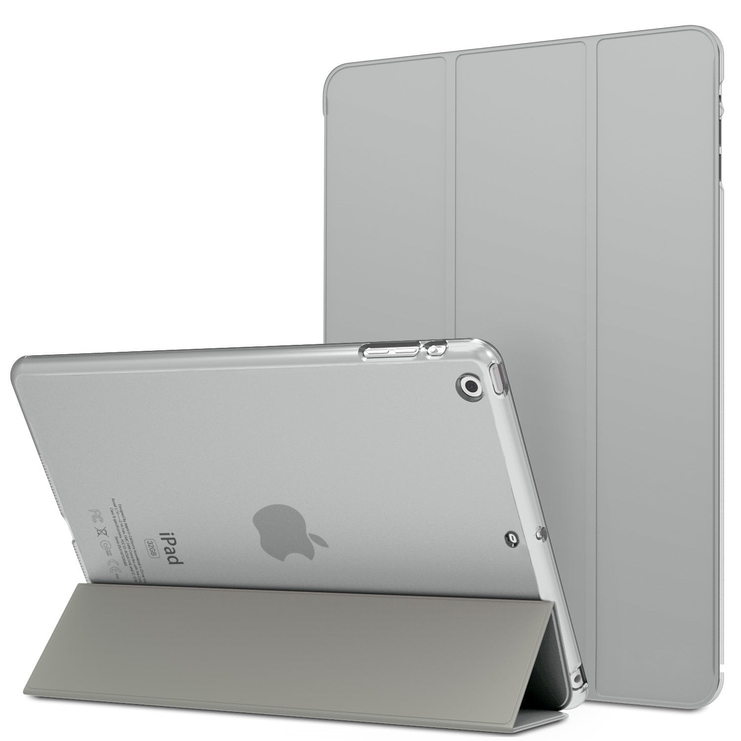 MIIU (TM) Ultra Thin Smart Cover Back Case for Apple iPad Air (5th Gen), Blue For Ipad