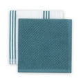 thumbnail image 3 of Sticky Toffee Silicone Printed Oven Mitt & Pot Holder, Cotton Kitchen Towel & Dishcloth, Blue, 5 Pieces Set, 3 of 7