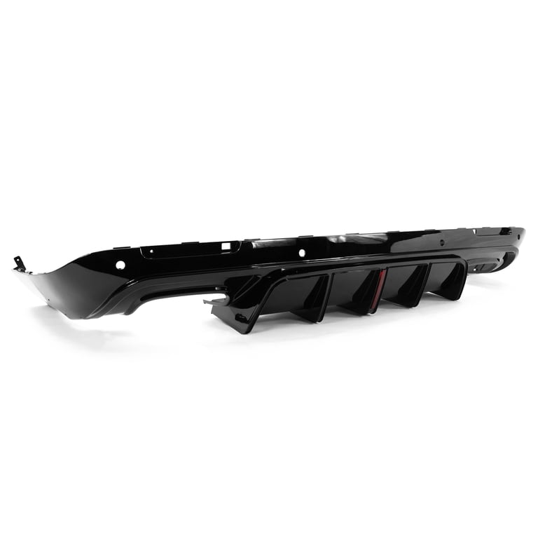 Gloss Black Rear Spats & Bumper Lip Diffuser Canards – Fits Dodge Charger Challenger