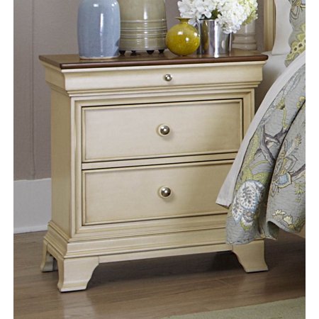 Night Stand in Cherry and White