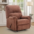 thumbnail image 7 of Bonzy Home Rocker Recliner Chair for Adults – Manual Reclining & 30° Rocking, Overstuffed Backrest & Armrests, Soft Fabric Seat for Living Room & Bedroom, 7 of 7