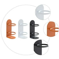 LIFKOME 3Pcs Toothbrush Holder Wall Mounted Orange Iron Rectangular Shape Bathroom Accessories