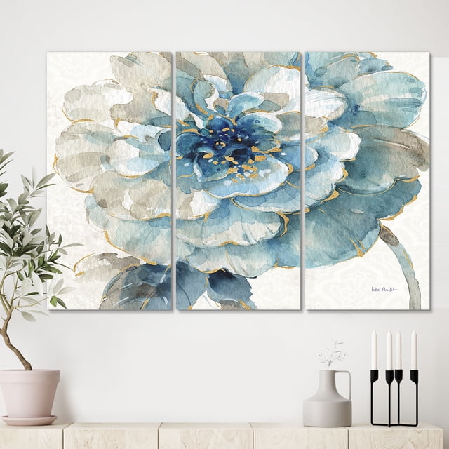 Designart - Indigold Gold Country FLower - Cottage Country Canvas Artwork