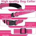 thumbnail image 3 of Minzimin Reflective Dog Collar, Soft Neoprene Padded Pet Collar for Small, Medium, Large Dogs, Adjustable Puppy Collars with Quick Release Buckle, Safe Breathable Nylon Dog Collars for Puppies, 3 of 7