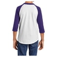 thumbnail image 3 of Yellow Rooster Youth Colorblock Raglan Jersey White/ Purple M, 3 of 7