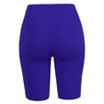 thumbnail image 3 of A2Y Women's Mid Length Fitness Workout Seamless Ribbed Biker Shorts Bright Blue LXL, 3 of 5