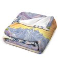 thumbnail image 3 of NIANHE Snowy Christmas Landscape blanket, comfortable and soft, warm casual blanket, printed design, winter sofa dormitory home decoration, must-have travel product. Size is 60x80 inches., 3 of 6