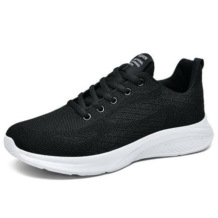 

Sports Soft Sole Flying Woven Sneakers Breathable Lace-Up Running Shoes Women‘s Footwear