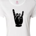 thumbnail image 4 of Inktastic Rocker Horns Women's T-Shirt, 4 of 5