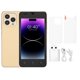 thumbnail image 1 of Teléfono móvil con pantalla de 5 pulgadas, desbloqueo facial, 2 GB de RAM, 16 GB de ROM, MTK6572, 2 MP, 5 MP, teléfono inteligente ultrafino para estudio, trabajo, enchufe europeo dorado de 100 a, 1 of 10