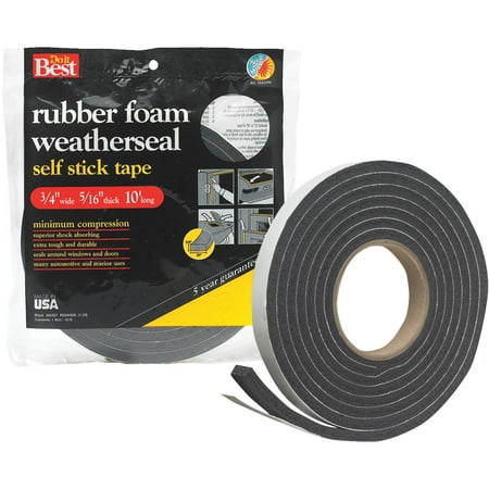 Do it Best Sponge Rubber Weatherstrip Tape