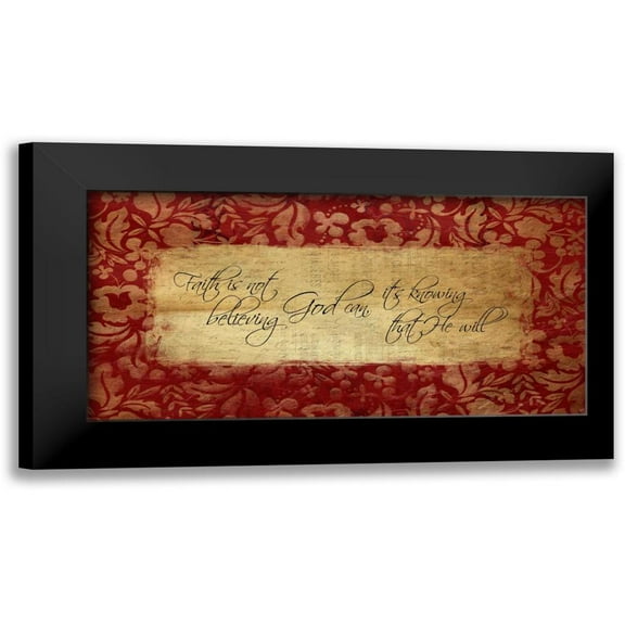 Grey, Jace 14x9 Black Modern Framed Museum Art Print Titled - Faith