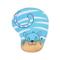 thumbnail image 1 of Almohadilla Para Ratones Alfombrilla de ratón con soporte para reposamuñecas, espuma viscoelástica resistente al deslizamiento, gato azul, 1 of 8